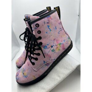 Dr. Marten Sheridan Pink Rainbow Burst Boots Ladies 6